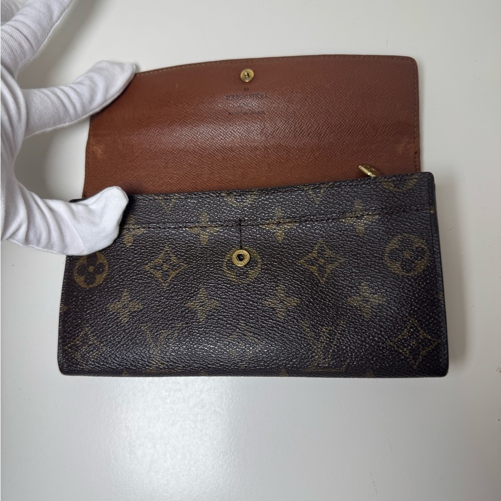 Louis Vuitton Monogram Coated Canvas Continental Wallet COA - Picture 7 of 16